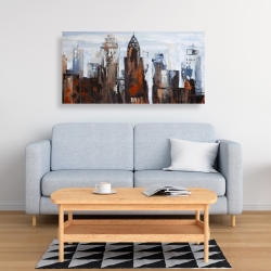 Canvas 24 x 48 - Gray day in the city