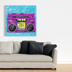 Toile 36 x 36 - Retro radio