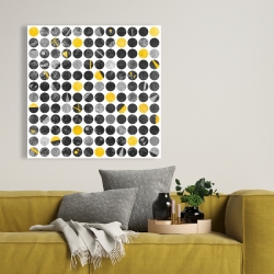 Canvas 36 x 36 - Abstract grunge circles