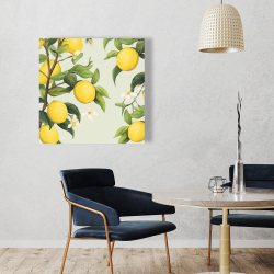 Canvas 36 x 36 - Flowery lemons