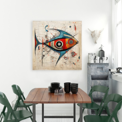 Canvas 36 x 36 - Abstract fish