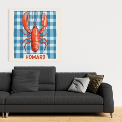 Toile 36 x 36 - Homard sur table