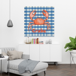 Canvas 36 x 36 - Crab on table