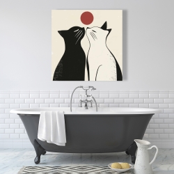 Toile 36 x 36 - Deux chats