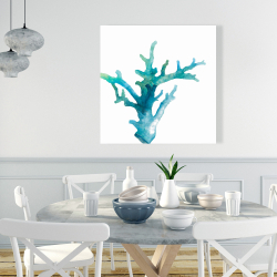 Canvas 36 x 36 - Watercolor sea coral