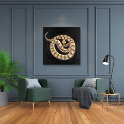 Toile 36 x 36 - Serpent crotale des bois du sud