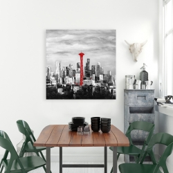 Toile 36 x 36 - Space needle de la ville seattle