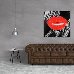 Canvas 36 x 36 - Pouty glossy lips