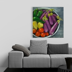 Canvas 36 x 36 - Bowl of vegetables