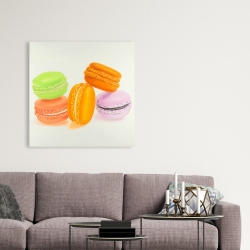 Toile 36 x 36 - Petites bouchées de macarons