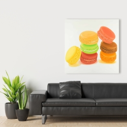 Canvas 36 x 36 - Delicious macaroons