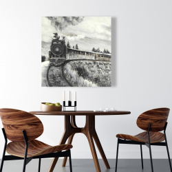 Toile 36 x 36 - Train vapeur