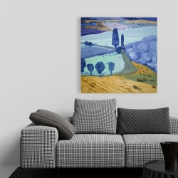 Canvas 36 x 36 - Tuscany field