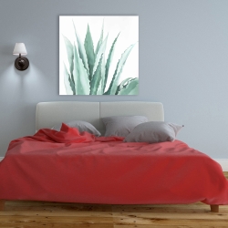 Canvas 36 x 36 - Watercolor agave plant