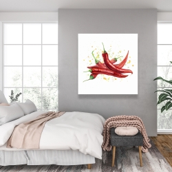 Canvas 36 x 36 - Red hot peppers