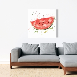 Toile 36 x 36 - Tranche de melon d'eau