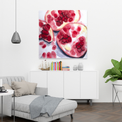 Canvas 36 x 36 - Pomegranate pieces