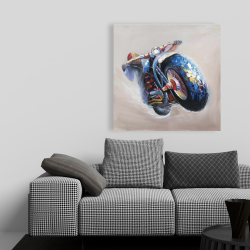 Toile 36 x 36 - Moto en saut