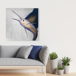 Canvas 36 x 36 - Gold swordfish