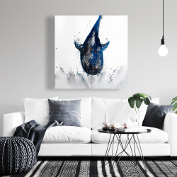 Canvas 36 x 36 - Shark whale