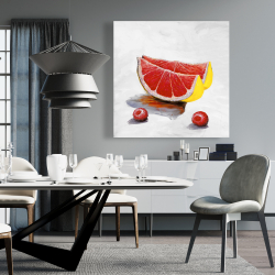 Canvas 36 x 36 - Grapefruit slices