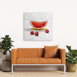 Canvas 36 x 36 - Grapefruit slice