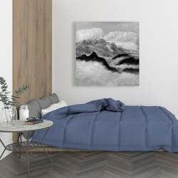 Toile 36 x 36 - Nuages gris