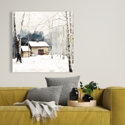 Canvas 36 x 36 - Small winter barn