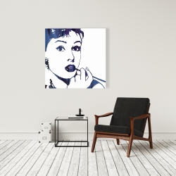 Toile 36 x 36 - Audrey hepburn: cigarillo