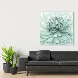 Canvas 36 x 36 - Turquoise flower