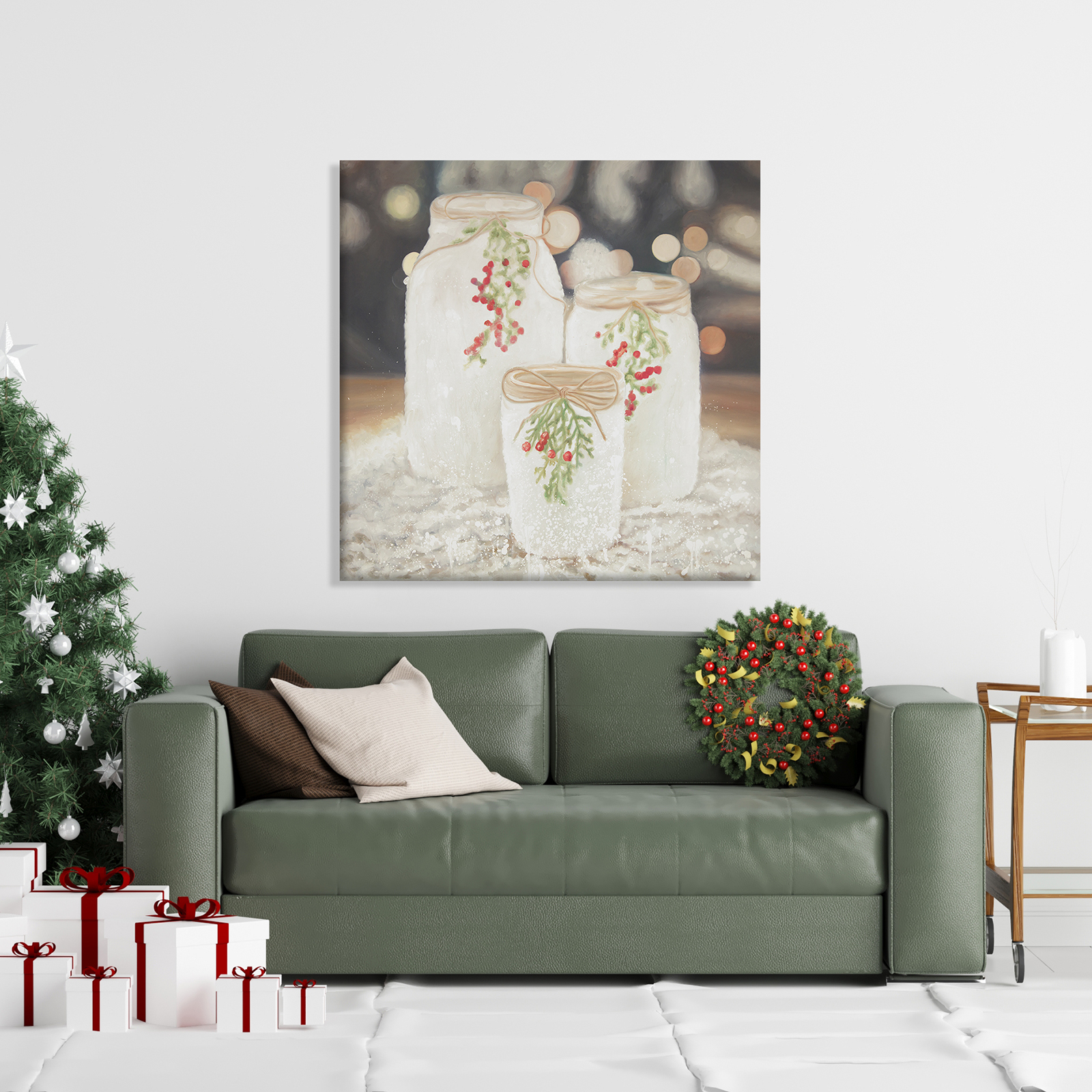 Canvas 36 x 36 - Christmas candles