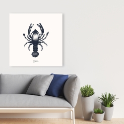 Canvas 36 x 36 - Blue lobster