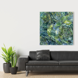 Canvas 36 x 36 - Abstract succulents