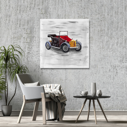 Toile 36 x 36 - Voiture vintage avec toit ouvrant