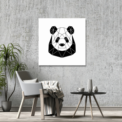 Canvas 36 x 36 - Geometric panda