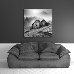 Canvas 36 x 36 - Mountain carpathian village