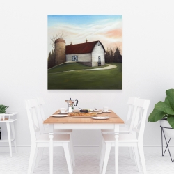 Canvas 36 x 36 - White barn