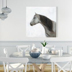 Toile 36 x 36 - Cheval hivernal