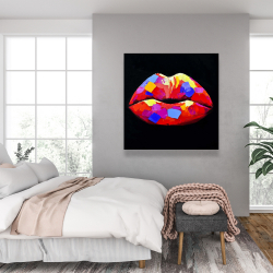 Canvas 36 x 36 - Colorful lipstick