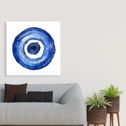 Toile 36 x 36 - Erbulus bleu l'œil du diable