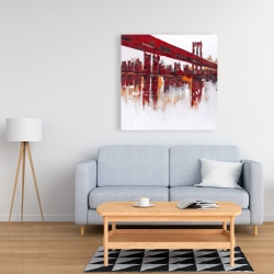 Canvas 36 x 36 - Red bridge