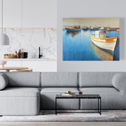 Canvas 36 x 48 - Fishing boats at the marina