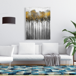 Canvas 36 x 48 - Abstract yellow forest