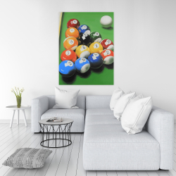 Canvas 36 x 48 - Pool table with ball formation
