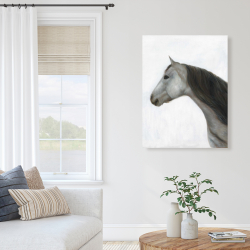 Toile 36 x 48 - Cheval hivernal