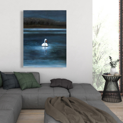 Canvas 36 x 48 - Beautiful swan