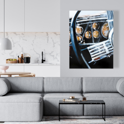 Canvas 36 x 48 - Vintage car interior