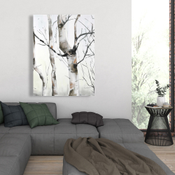 Canvas 36 x 48 - Three birches trees