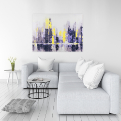 Toile 36 x 48 - Paysage urbain abstrait et flou