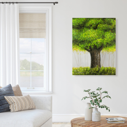 Toile 36 x 48 - Gros arbre vert